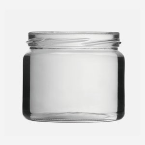Screw jar 330ml, white, mouth: TO82
